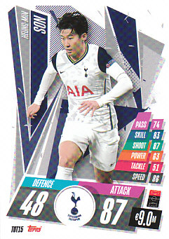 Heung-Min Son Tottenham Hotspur 2020/21 Topps Match Attax CL #TOT15